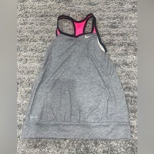 Nike Dri Fit Tank With Bra attached M